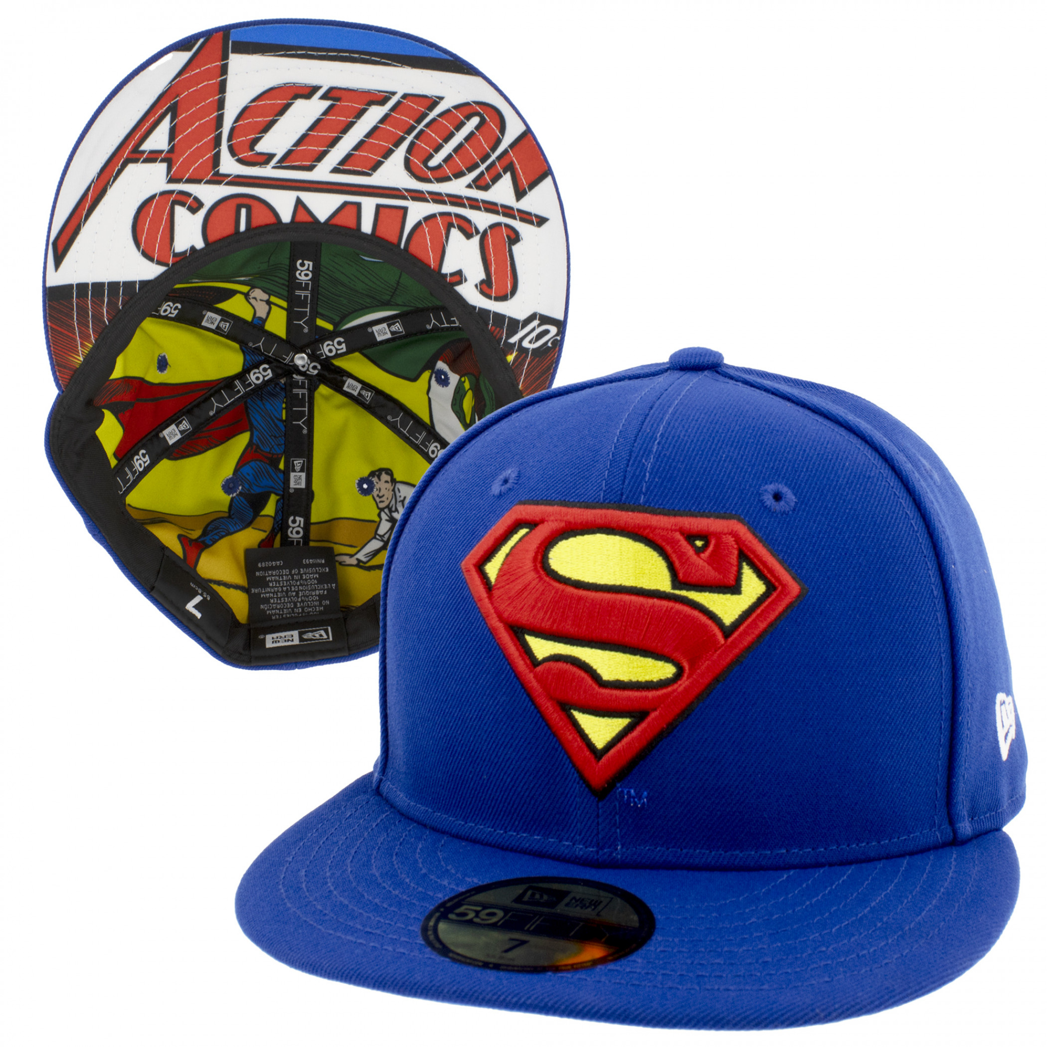 Superman Action Comics #1 Underside Print New Era 59Fifty Fitted Hat